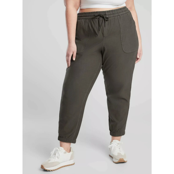 Athleta Farallon Jogger Green Plus Sz 24 NWT$98 UPF Breathable Drawstring Pocket - Picture 1 of 5